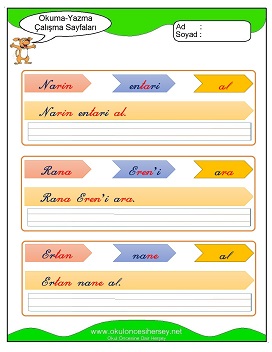 r sesi Grubu Çalışma Sayfaları